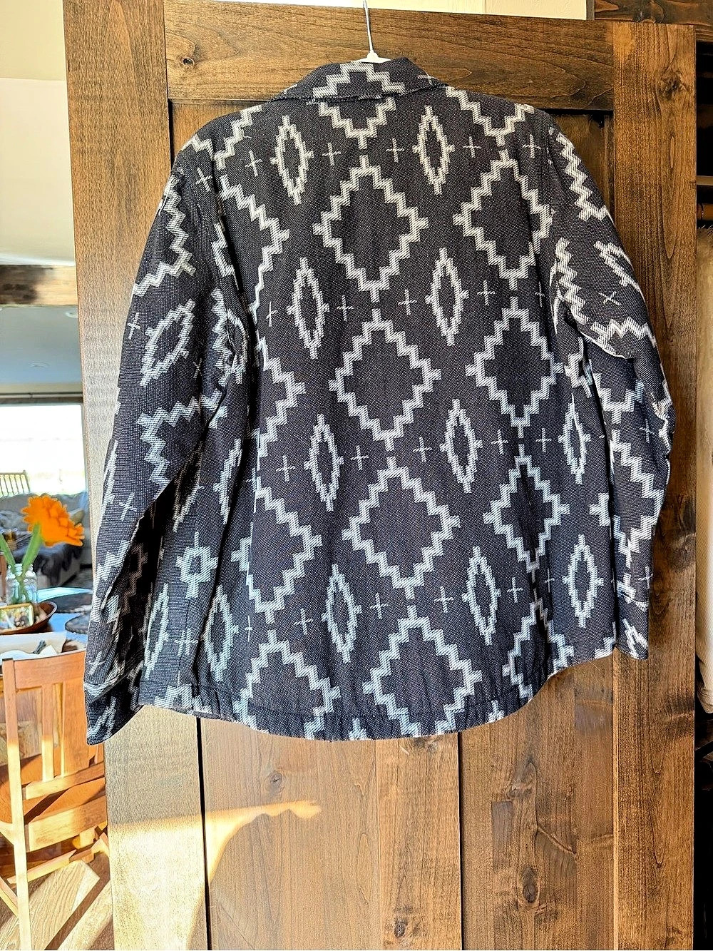 Ariat x Pendleton Quilted Shirt Jacket Black & White Large - Picture 2 of 3